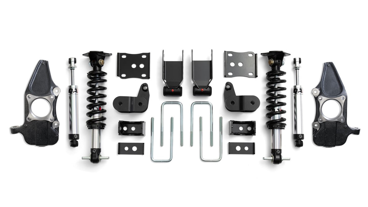 QA1 3/5 Drop F150 4WD | 2015-2020 Ford F-150 - 3"/5" Drop, Single Adjustable, W/ Spindles, 2WD