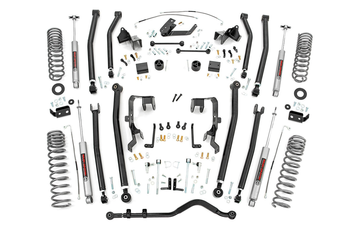 07-11 Jeep Wrangler Unlimited 2WD/4WD 4 Inch Lift Kit | Long Arm - Rough Country