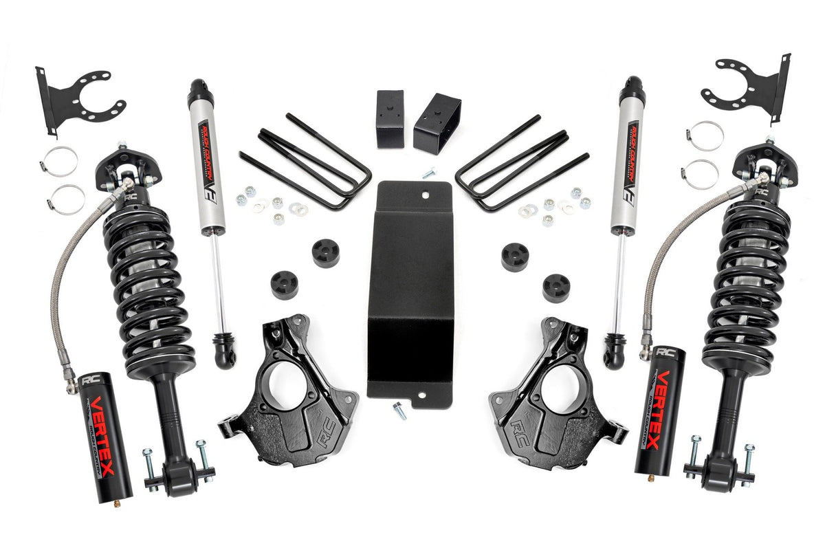 14-18 & Classic Chevy/GMC 1500 3.5 Inch Lift Kit | Alum/Stamp Steel LCA - Rough Country