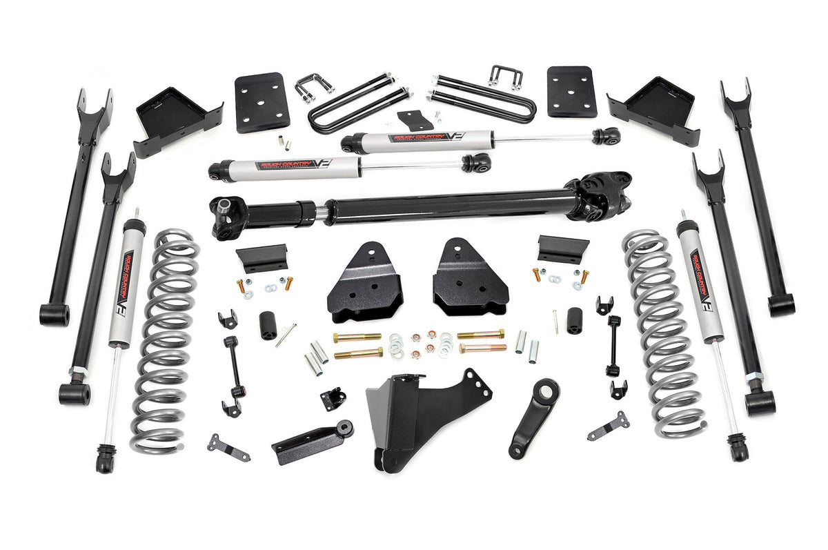 17-22 Ford F-250/F-350 Super Duty 4WD Diesel 6 Inch Lift Kit | 4 Link - Rough Country
