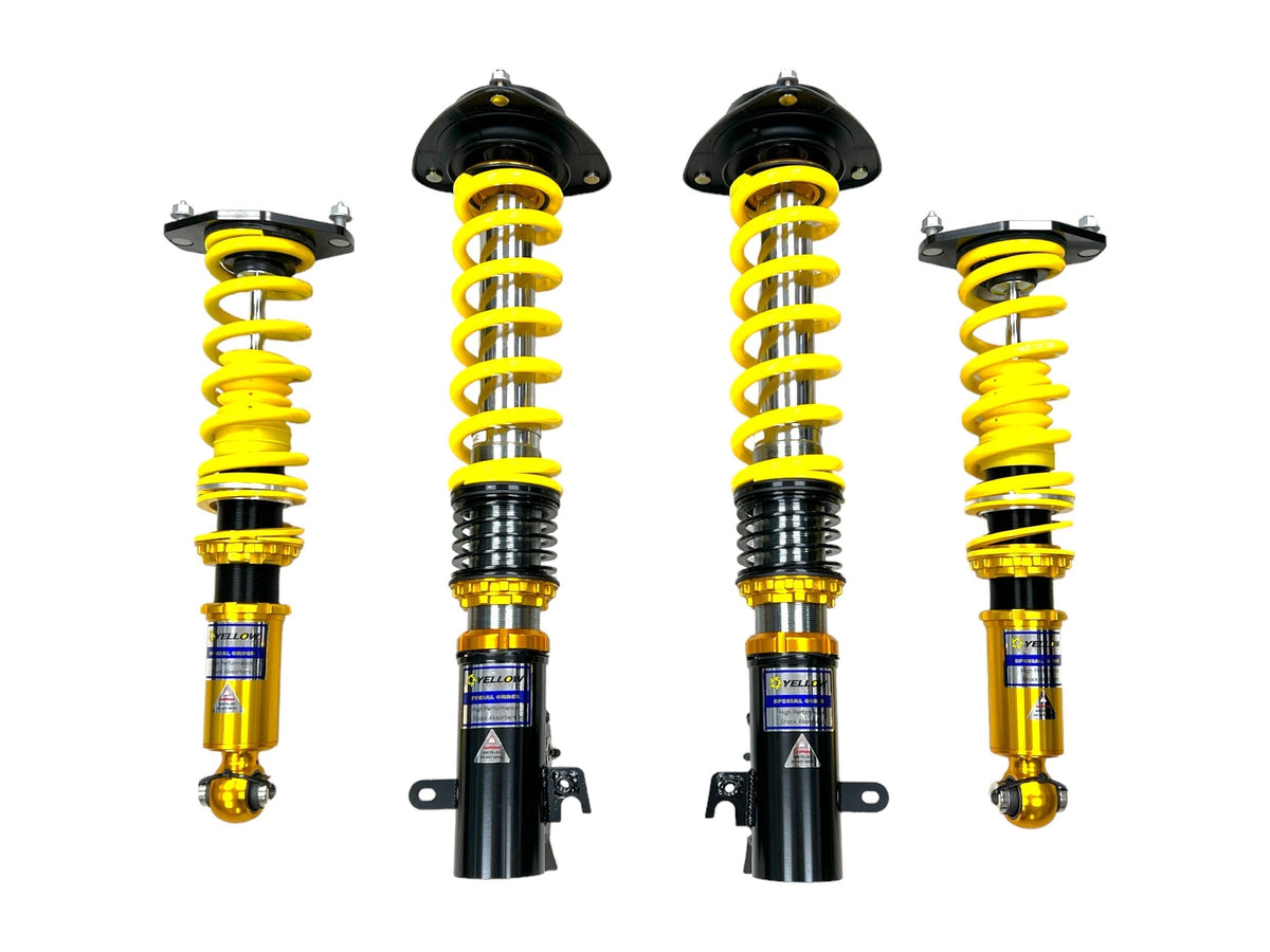 02-05 Honda Civic SI Yellow Speed Coilovers- Dynamic Pro Gravel