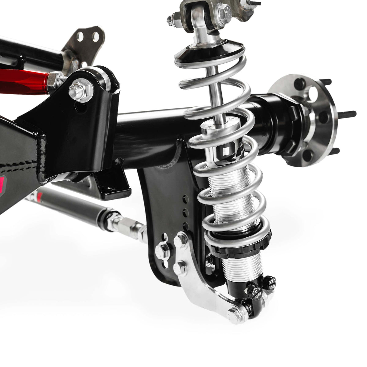 QA1 Four Link and Axle | 1967-1969 Chevrolet Camaro - Double Adjustable, 170 lb/in Spring, OE Width 9" Housing