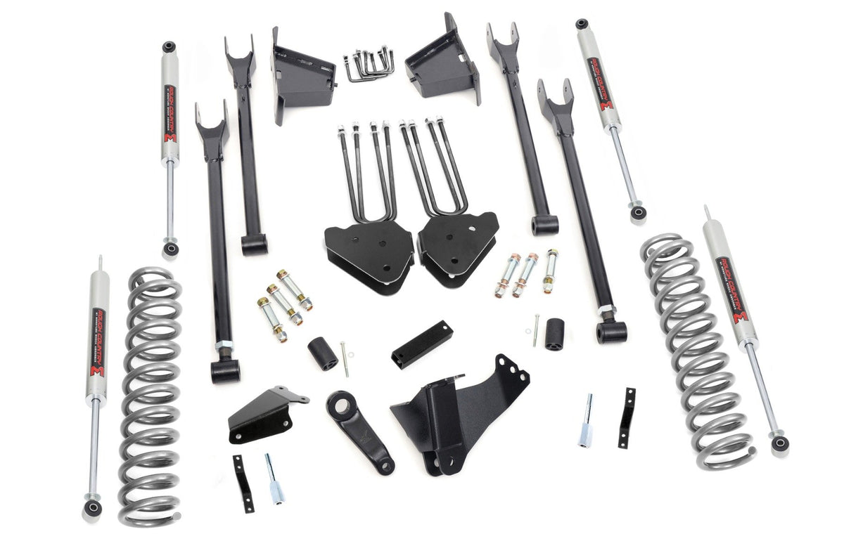 05-07 Ford F-250/F-350 Super Duty 4WD 8 Inch Lift Kit | 4 Link | Rear Blocks - Rough Country