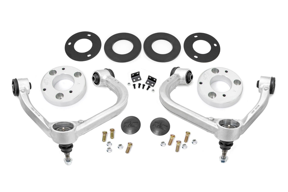 22-26 Ford F-150 Lightning 4WD 3 Inch Lift Kit | Forged UCA - Rough Country