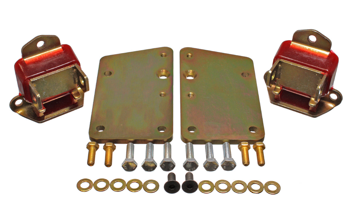 64-81 Chevrolet Models Energy Suspension Incl. PN 3.1117 Tall And Narrow Mount GM LS Series Motor Mount Conversion Kit