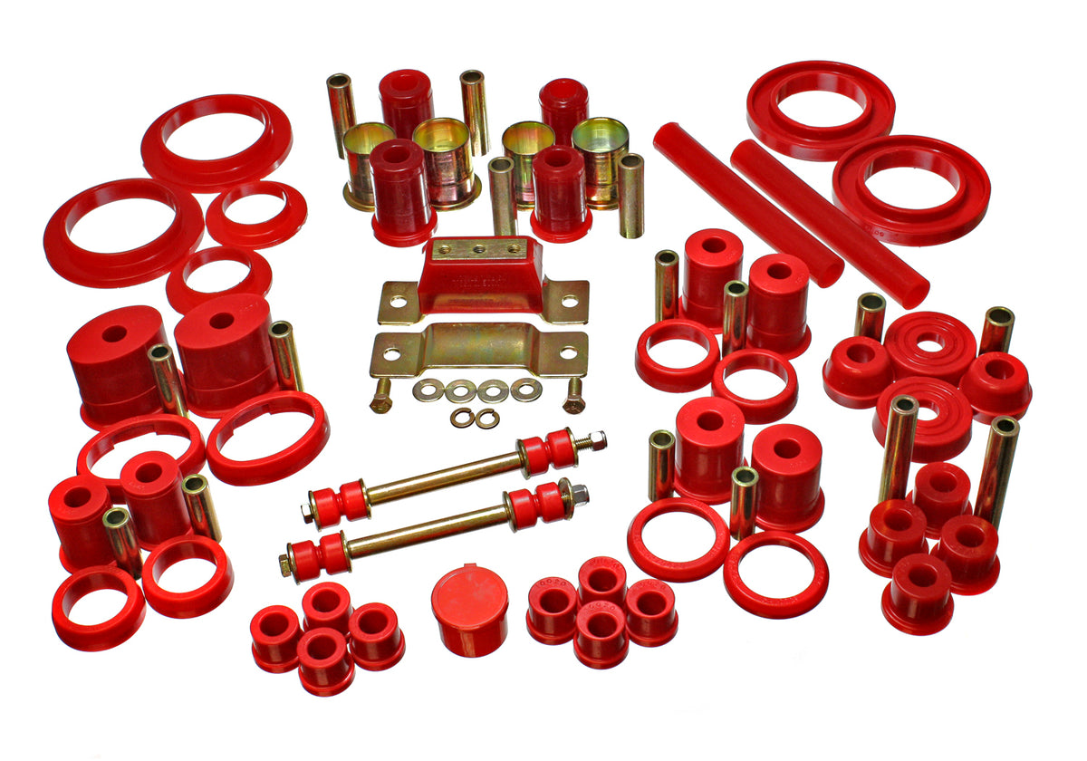 79-93 Ford Mustang Energy Suspension Incl.F / R Cntl.Arm Bush. Hyper-Flex System