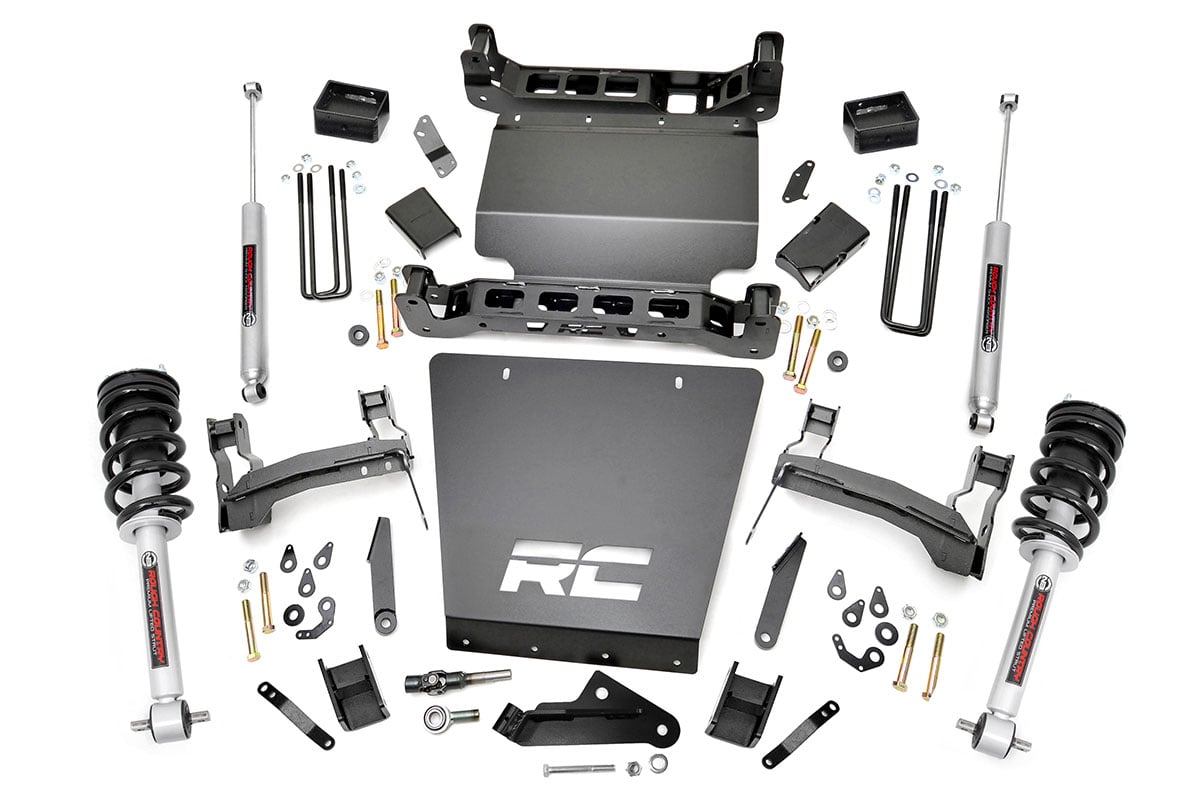 14-18 Chevy Silverado & GMC Sierra 1500 4WD 5 Inch Lift Kit | Bracket - Rough Country