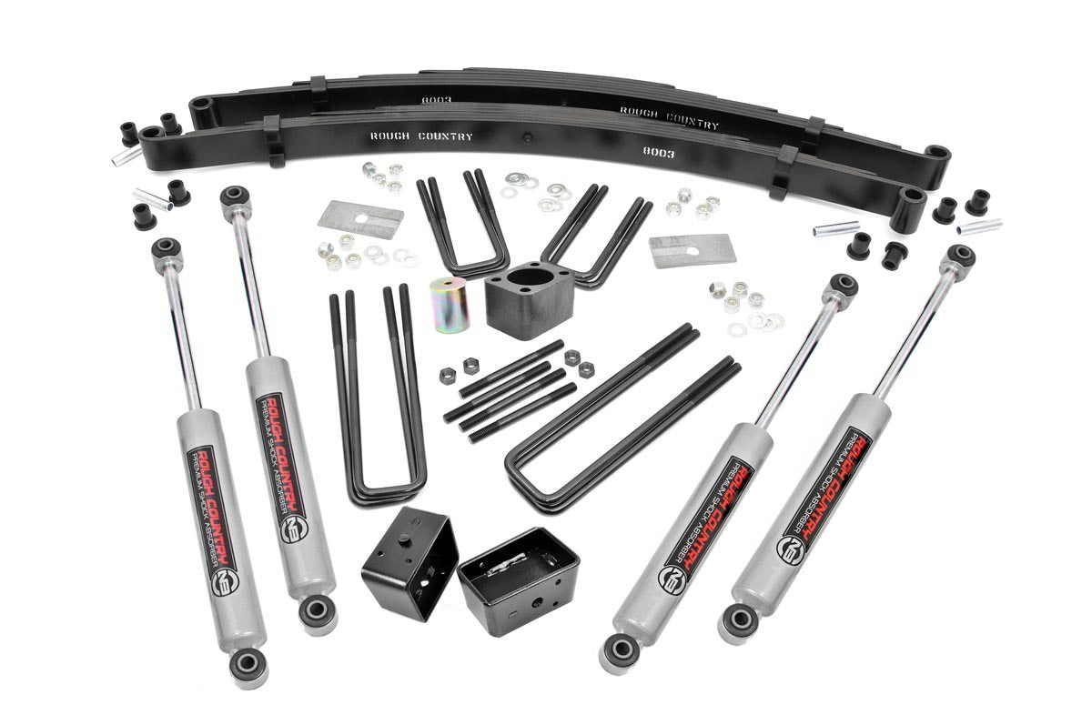 78-80 Dodge W200 Truck/W300 Truck 4WD D60 4 Inch Lift Kit | Rear Blocks - Rough Country