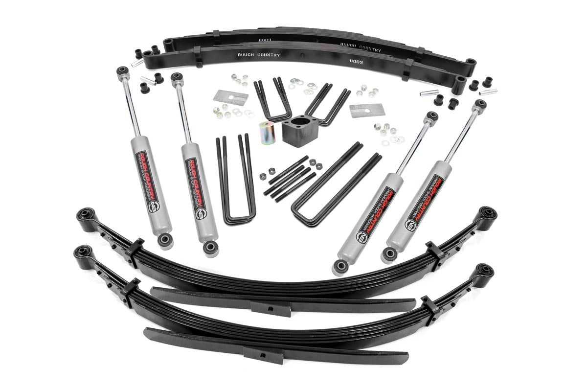 70-74 Dodge W100 Truck/W200 Truck 4WD D60 4 Inch Lift Kit | Rear Springs - Rough Country