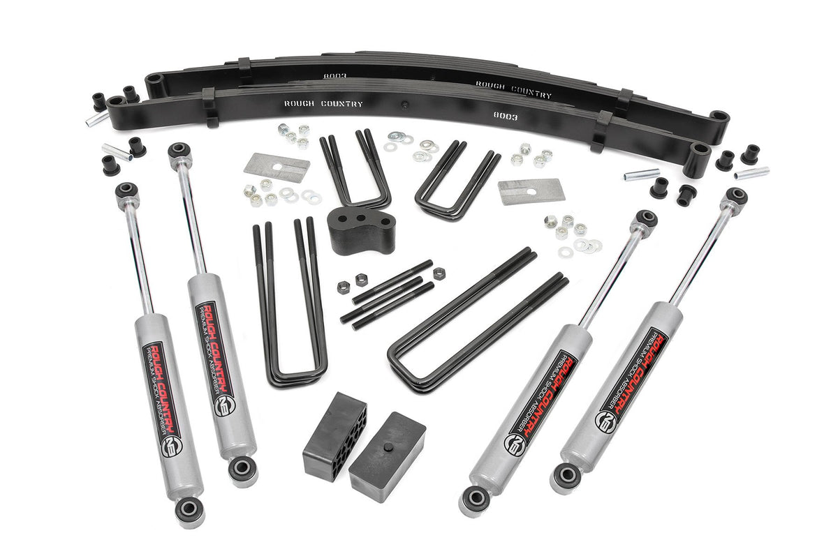 70-74 Dodge W100 Truck/W200 Truck 4WD D44 4 Inch Lift Kit | Rear Blocks - Rough Country