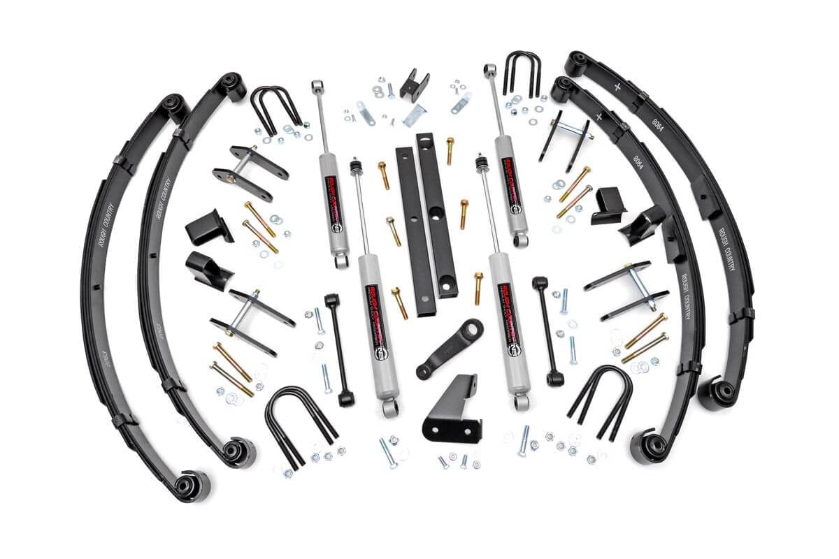 87-95 Jeep Wrangler YJ 4WD 4.5 Inch Lift Kit | Power Steering - Rough Country