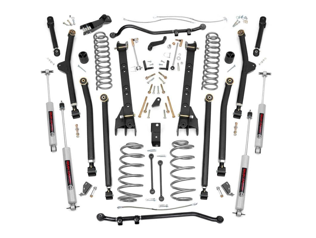 04-06 Jeep Wrangler Unlimited 4WD 4 Inch Lift Kit | Long Arm - Rough Country