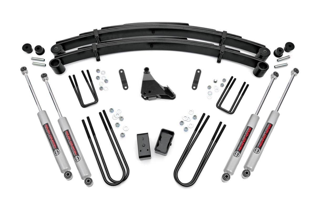 99-04 Ford F-250/F-350 Super Duty 4WD 4 Inch Lift Kit | Rear Blocks - Rough Country