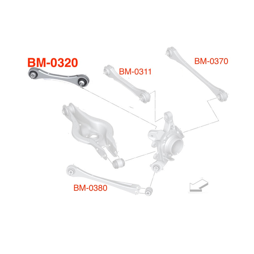 12-19 BMW 3 Series F30 Megan Racing Rear Upper Front Camber Arms