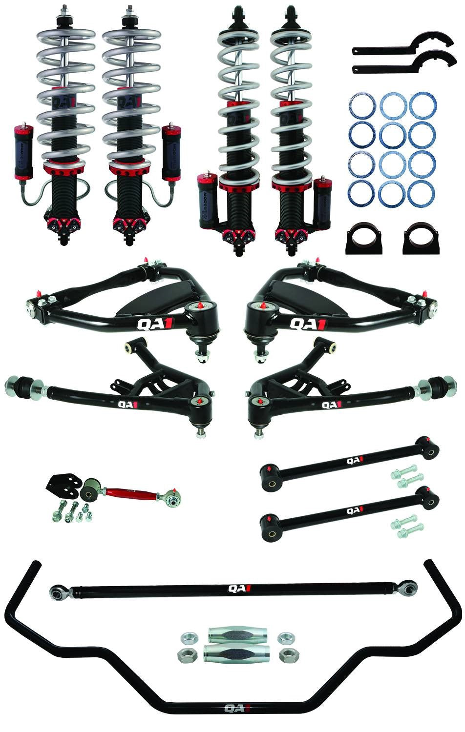 QA1 Drag Suspension Kit | 1965-1968 Chevrolet Biscayne - Level 3, W/ Shocks