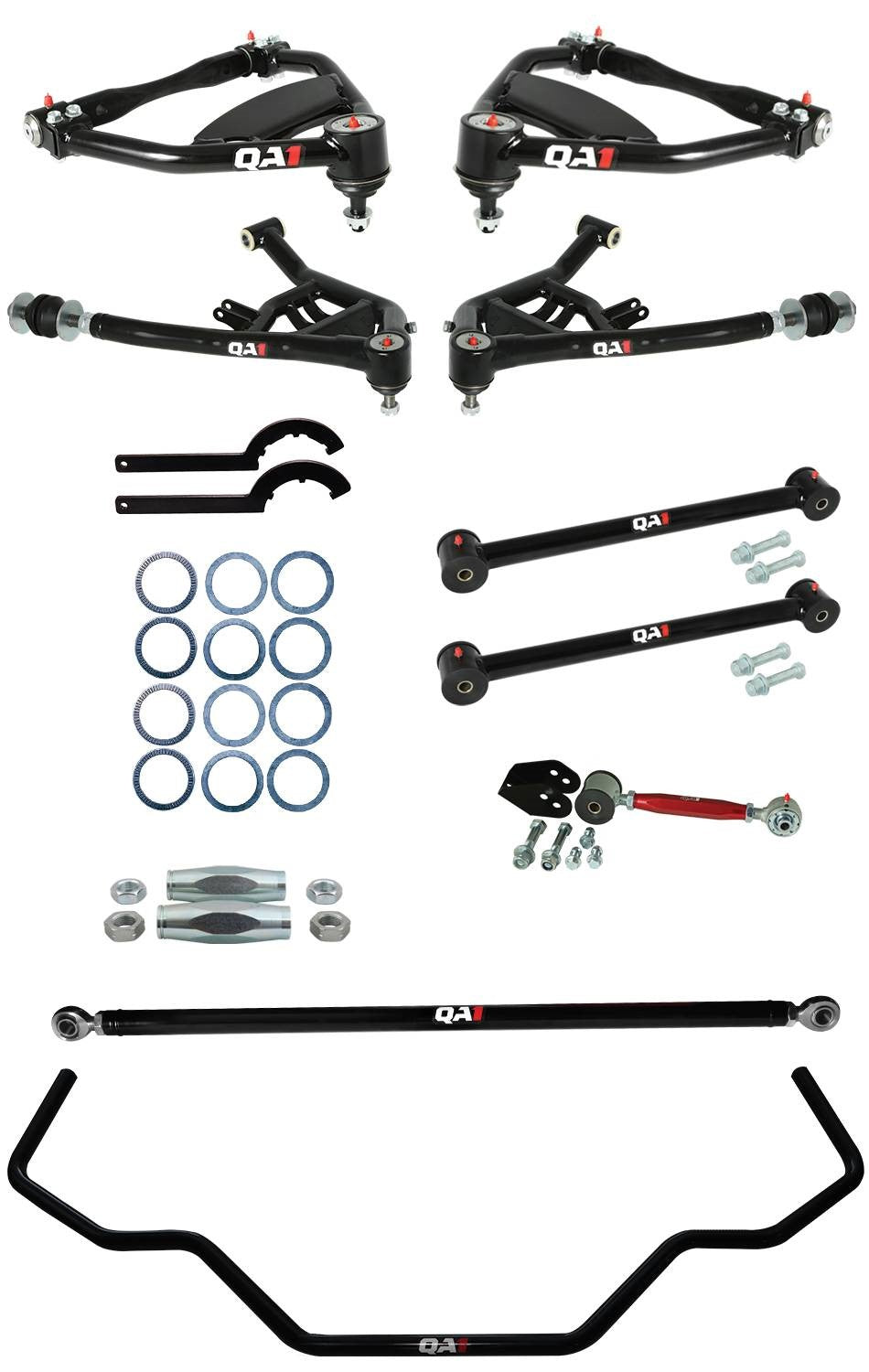 QA1 Drag Suspension Kit | 1965-1968 Chevrolet Biscayne - Level 2, W/O Shocks
