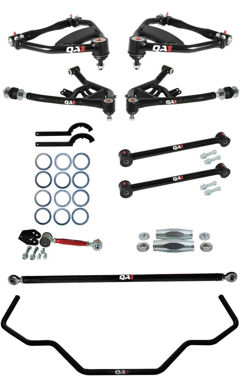 QA1 Drag Suspension Kit | 1965-1968 Chevrolet Biscayne - Level 3, W/O Shocks