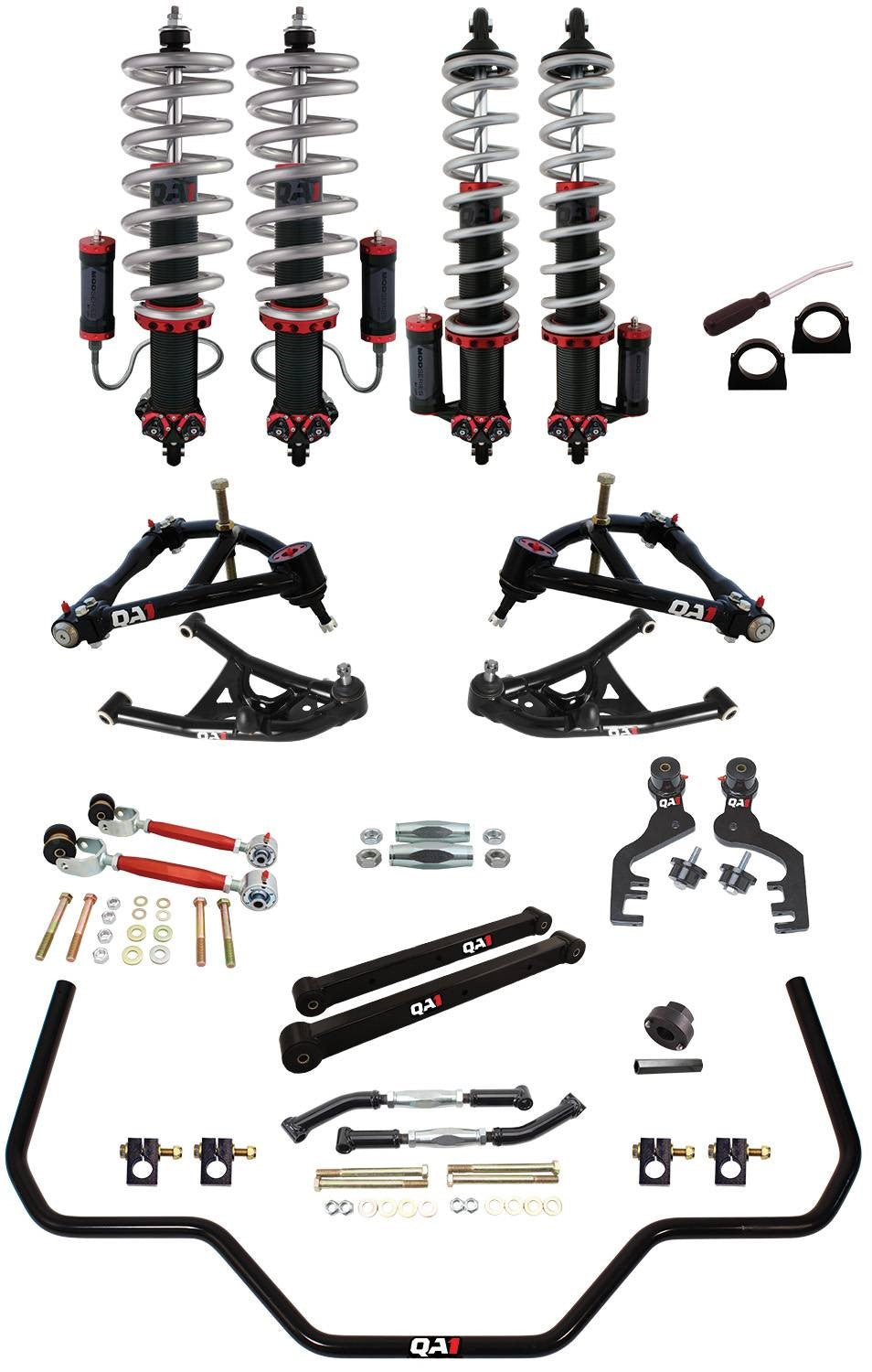 QA1 Drag Suspension Kit | 1965-1967 Buick Gran Sport - Level 3, W/ Shocks
