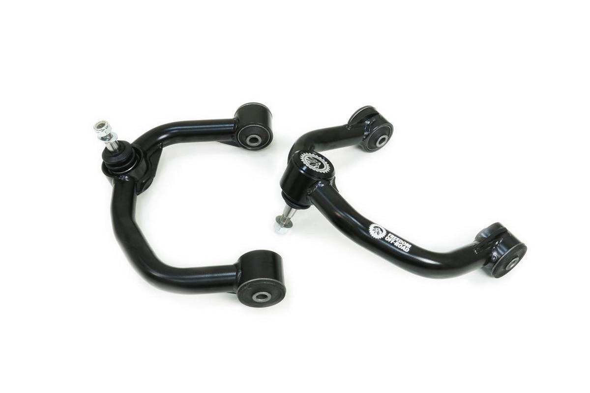Freedom Off-Road Front 3.5 Inch Lift Struts w/ Rear 3 Inch Blocks, Shocks, and Front Upper Control Arms 2004-2008 Ford F-150