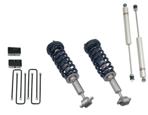 Freedom Off-Road 2 Inch Lift Kit Front Struts w/ Rear Blocks and Shocks 14-24 Ford F-150