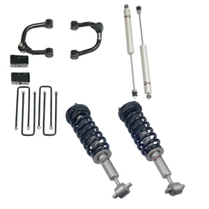 Freedom Off-Road 3 Inch Lift Kit Front Struts w/ Rear Blocks Shocks and Control Arms 14-20 Ford F-150