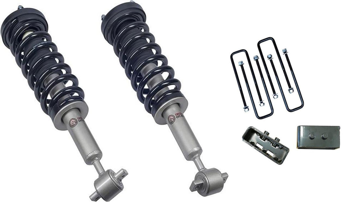 Freedom Off-Road Front 3.5 Inch Lift Struts w/ Rear 3 Inch Blocks 2014-2020 Ford F-150