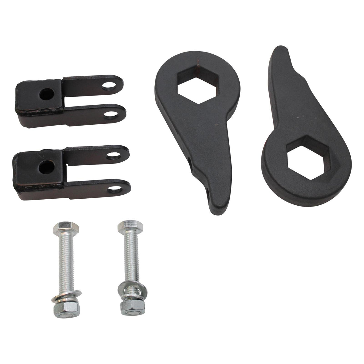 Freedom Off-Road 1-3 Inch Leveling Kit Torsion Keys w/Shock Extenders 02-06 Avalanche 1500 01-06 Silverado/Sierra 1500 01-10 Silverado 2500/3500 00-06 Suburban 1500 00-10 Yukon XL 2500 00-06 Tahoe