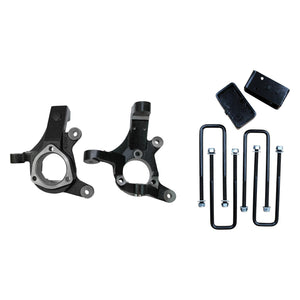 Freedom Off-Road 3 Inch Lift Spindles 2 Inch Rear Lift Blocks w/U Bolts 99-06 Silverado/Sierra 1500 RWD