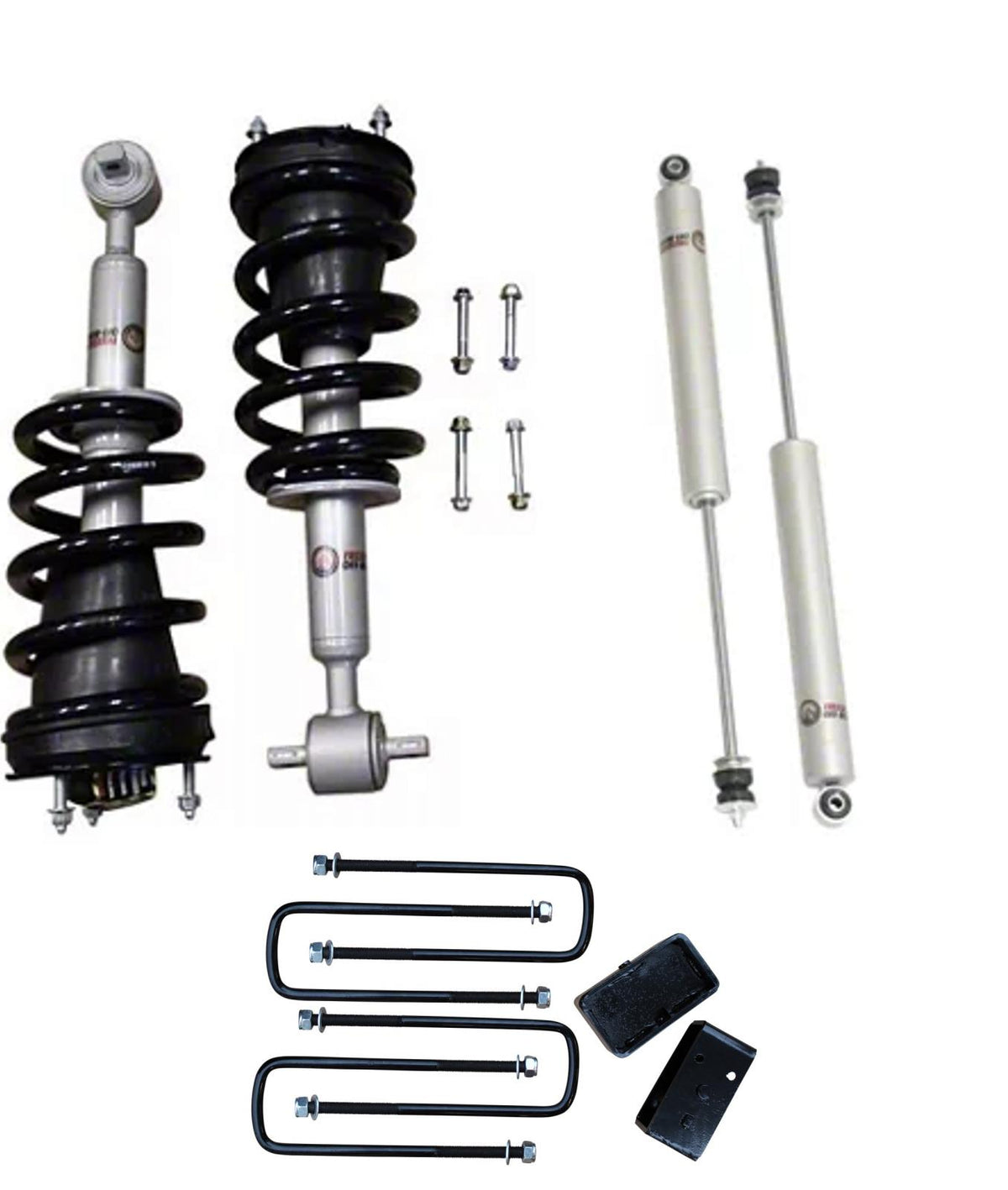 Freedom Off-Road 3 Inch Lift Kit w/ Front Struts, Rear Blocks, and Shocks 2019-Present Silverado/Sierra 1500