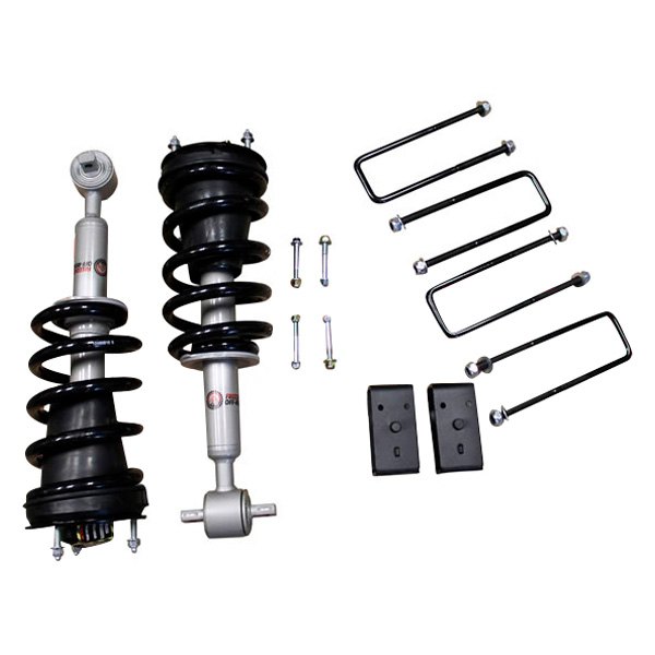 Freedom Off-Road 3 Inch Front Lift Struts and 2 Inch Rear Blocks w/ U-Bolts 2019-Present Silverado/Sierra 1500