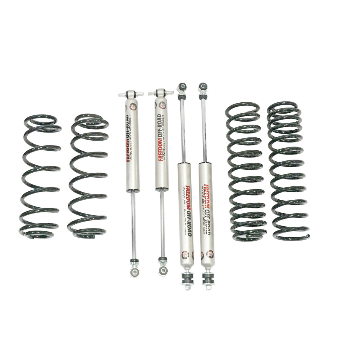 07-18 Jeep JK Wrangler 4 Inch 4DR/4.5 Inch 2DR Lift w/ Coil Springs and Monotube Shocks Freedom Off Road
