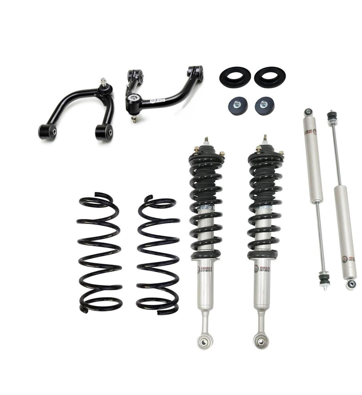 Freedom Off-Road 3.5 Inch Front/3 Inch Rear Lift Kit Air Suspension Conversion w/ Front Upper Control Arms