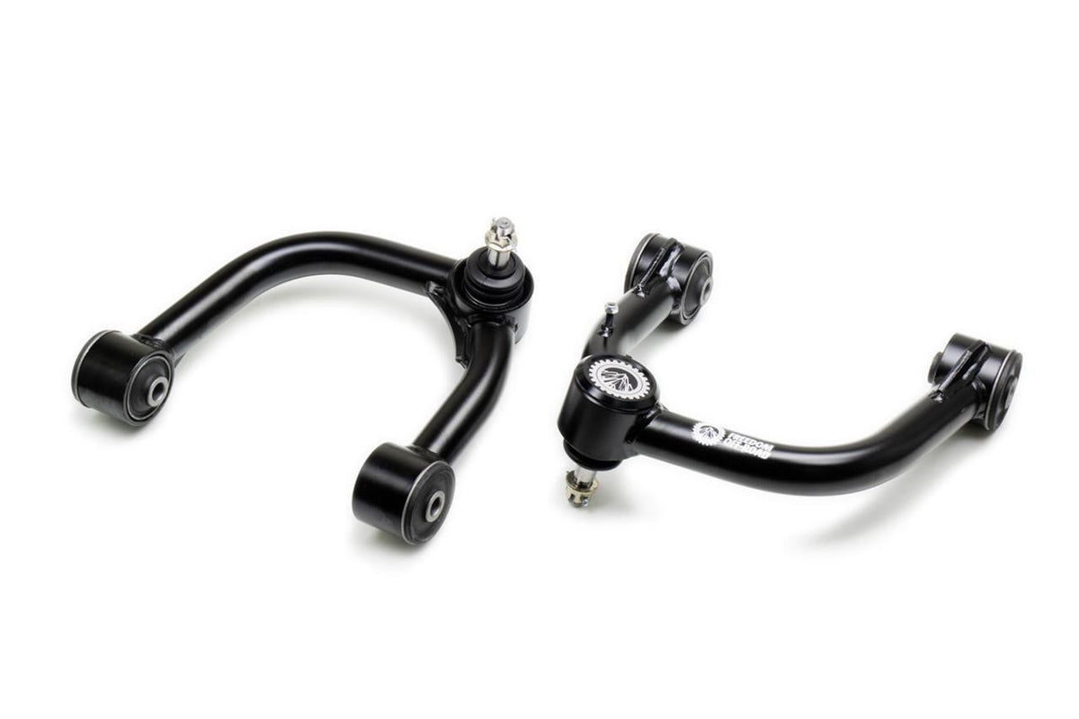 Freedom Off-Road Front 3.5 Inch Lift Struts w/ Rear 3 Inch Blocks, Shocks, and Front Upper Control Arms 2005-2023 Toyota Tacoma