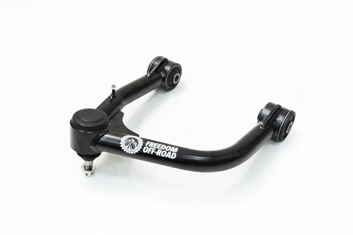 Freedom Off-Road Front 3.5 Inch Lift Struts w/ Rear 3 Inch Blocks, Shocks, and Front Upper Control Arms 2007-2021 Toyota Tundra