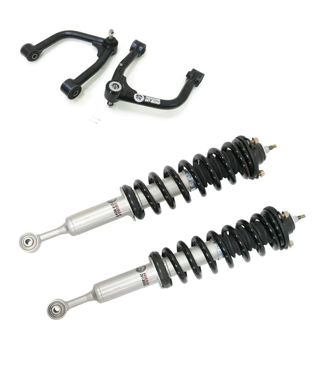 Freedom Off-Road Front 3 Inch Lift Struts w/ Front Upper Control Arms 2022-Present Toyota Tundra