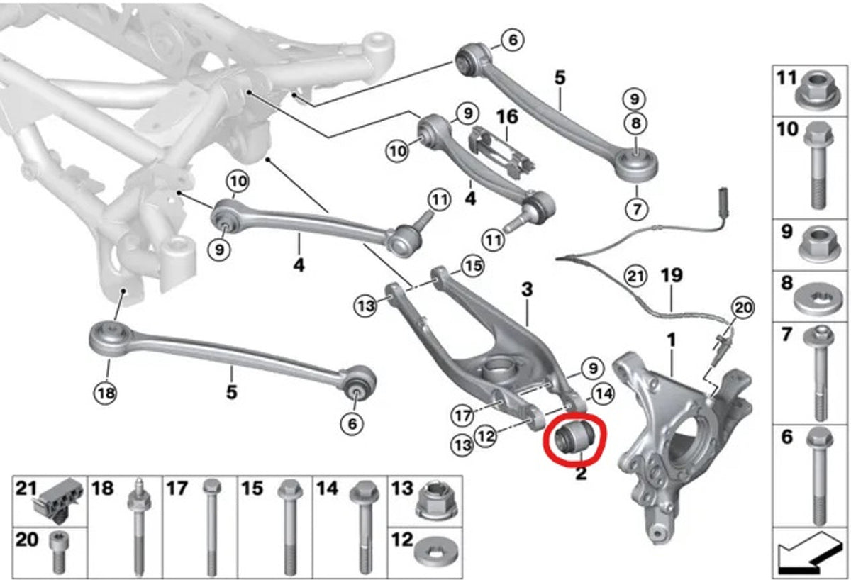 SPL-RLCB-E9X-BMW-4-Series-RWD-Rear-Lower-Control-Arm-Knuckle-Bushing-