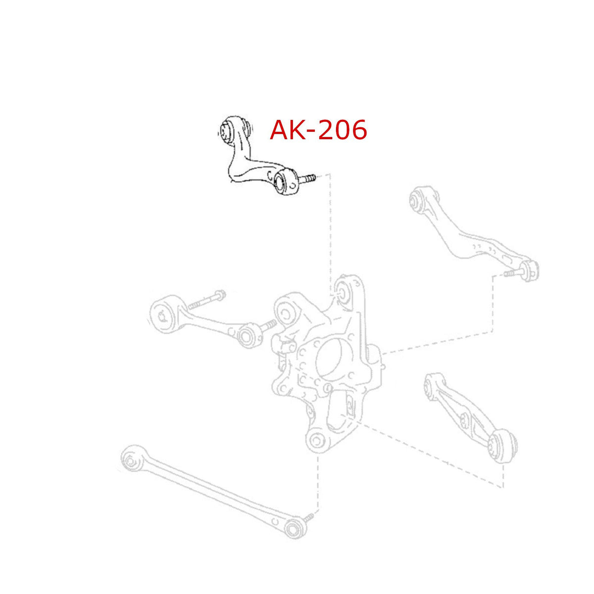 07-24 Lexus LS460 GodSpeed Adjustable Rear Upper Camber Arms w/ Spherical Bearings