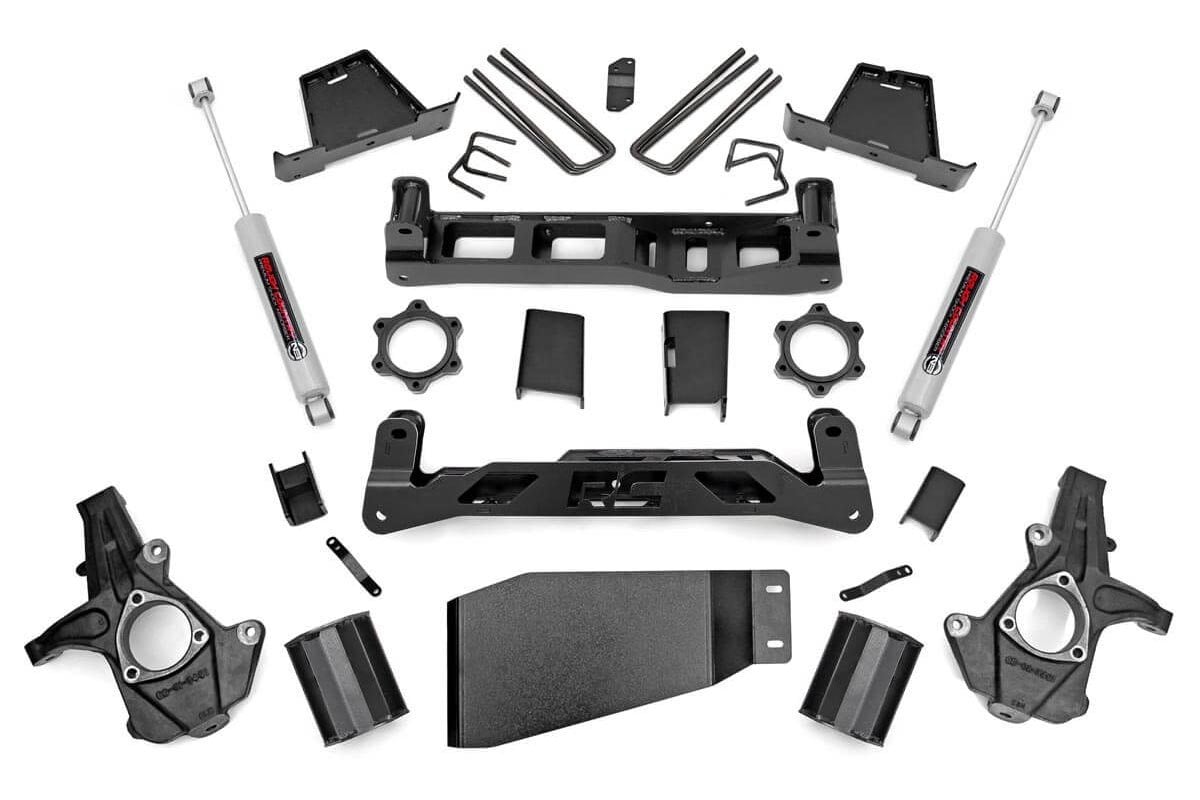 07-13 Chevy Silverado & GMC Sierra 1500 4WD 7.5 Inch Lift Kit - Rough Country