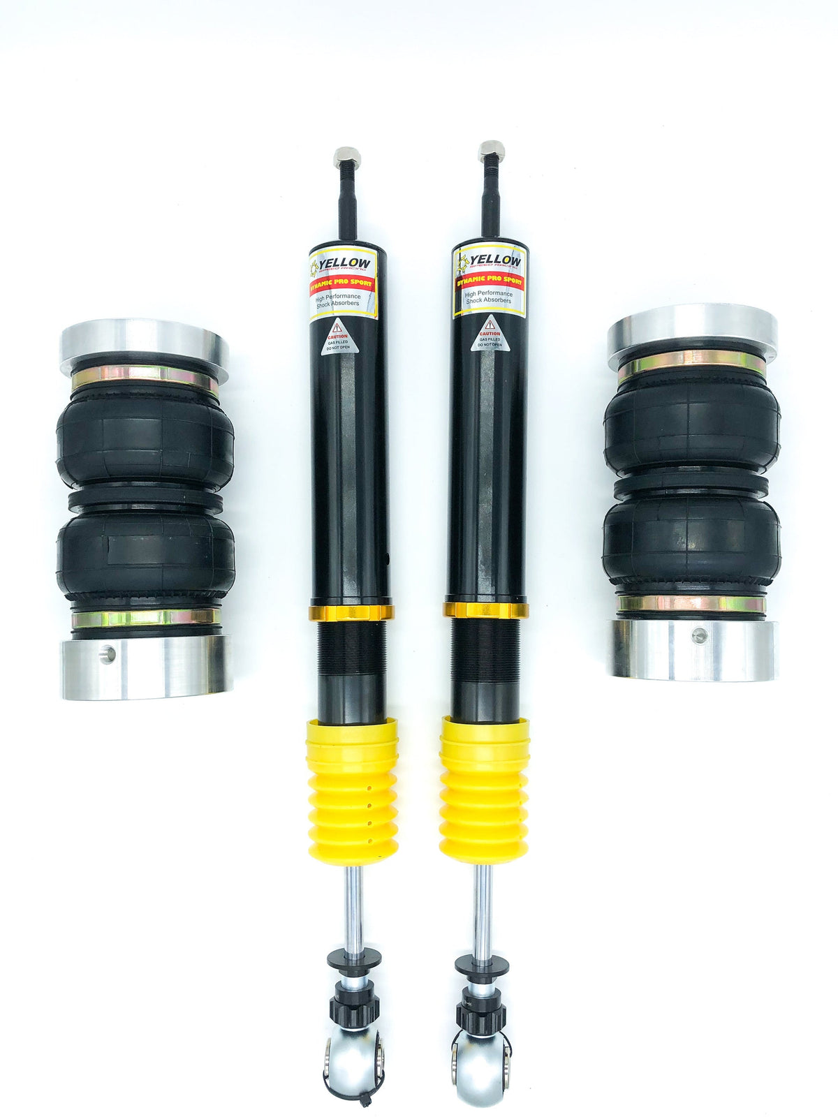 16-2021 Honda Civic Hatchback 52mm Yellow Speed Air Struts