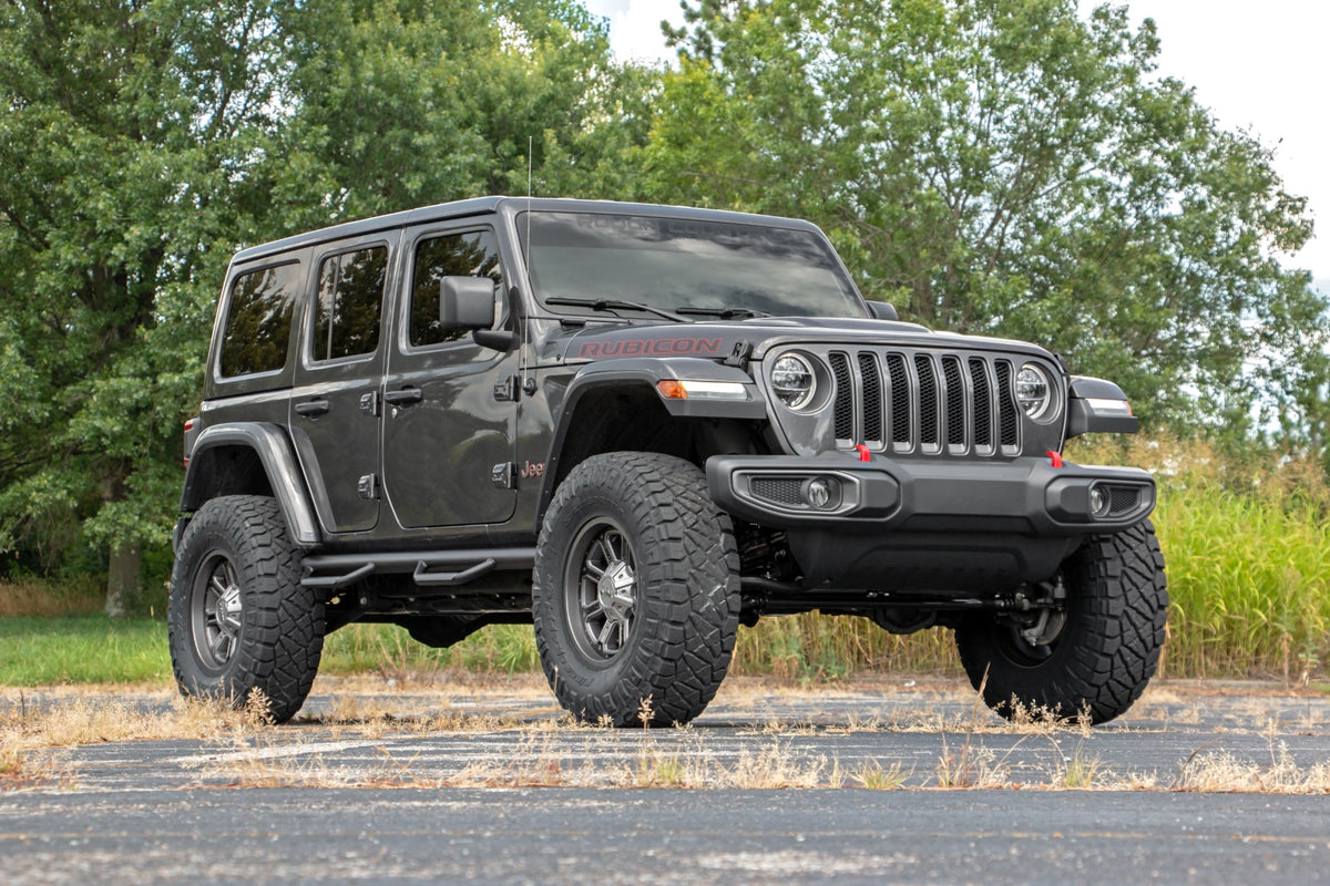 24-26 Jeep Wrangler Unlimited Rubicon 4WD 3.5 Inch Lift Kit | Adj Lower | FR D/S - Rough Country