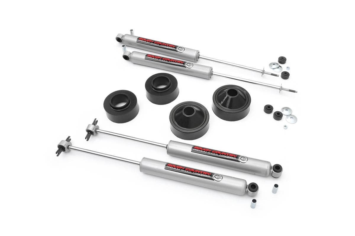 07-18 Jeep Wrangler JK/07-18 Wrangler Unlimited 1.75 Inch Lift Kit - Rough Country