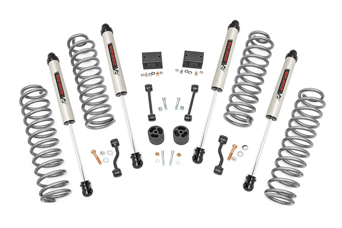18-23 Jeep Wrangler Unlimited 4WD 2.5 Inch Lift Kit | Coils - Rough Country