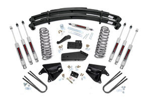 80-96 Ford F-150 4WD 4 Inch Lift Kit | Quad Front Shocks - Rough Country
