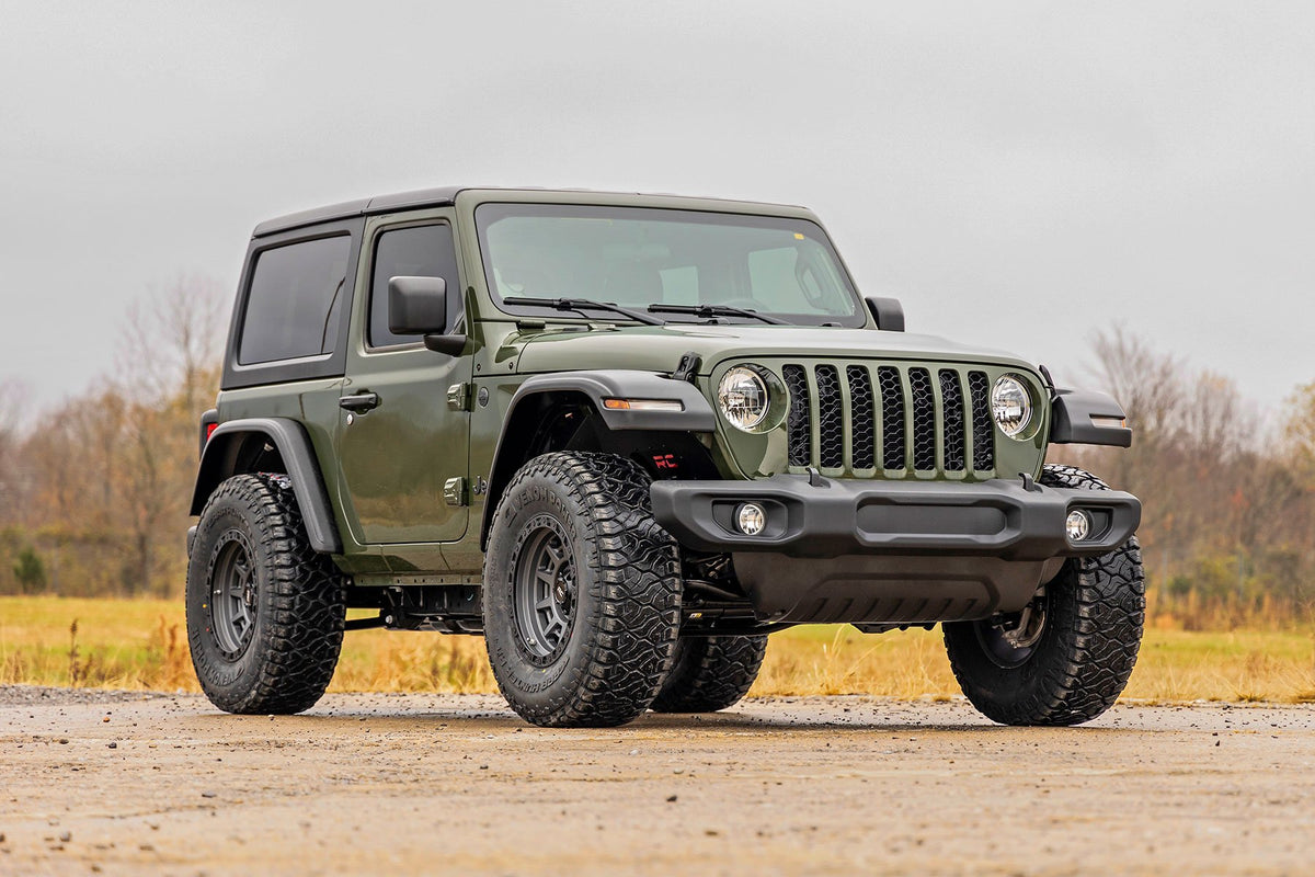 24-26 Jeep Wrangler JL Rubicon 4WD 3.5 Inch Lift Kit | C/A Drop | FR D/S - Rough Country