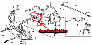 92-95 Honda Civic Megan Racing Front Compliance Bushings