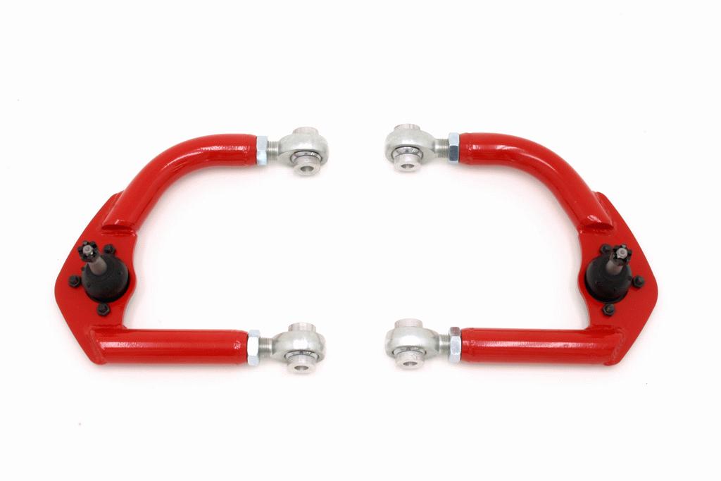 AA004R-Chevrolet-Camaro--Upper-A-Arms-w/-Adj.-Rod-Ends-Red