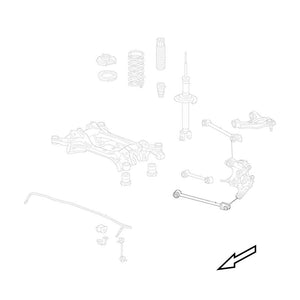 08-17 Honda Accord Godspeed Rear Traction Arms With Spherical Bearing