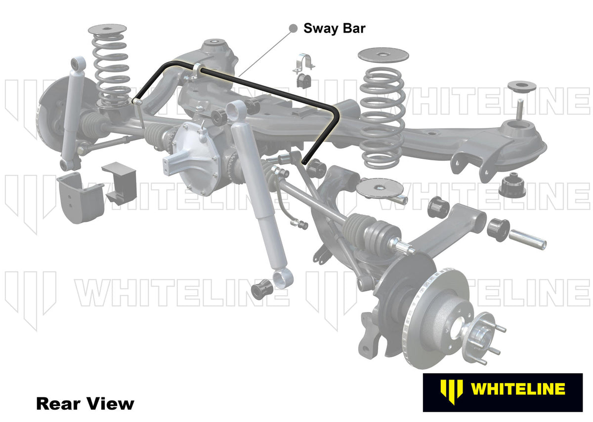 82-94 BMW 3 Series E30 Whiteline Rear Sway Bar 16mm