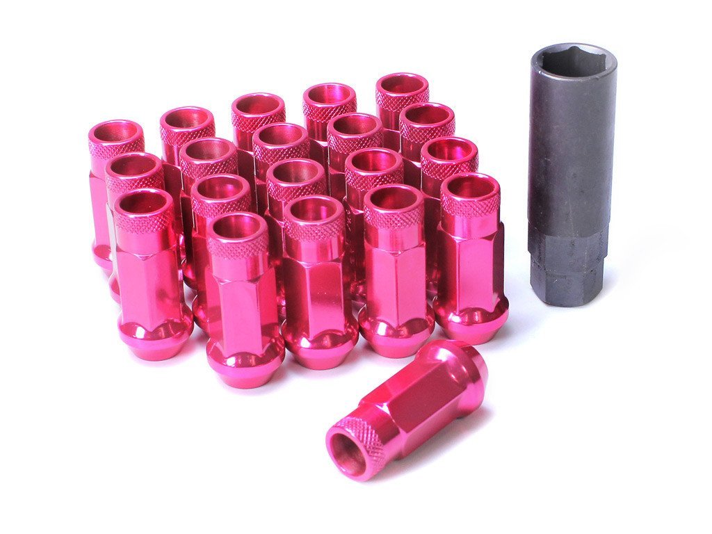 Muteki SR48 Extended Racing Lug Nuts Pink 20pcs