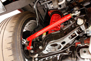 TR007R-Ford-Mustang--Rear-Double-Adj.-Rod-Ends-Toe-Rods-Red